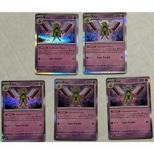 Xatu Paldean Fates Pokemon #026/091 Holo Rare Lot Of 5